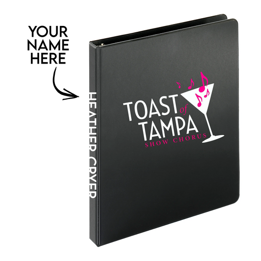 Toast of Tampa - 1-inch Round Ring Binder, Standard 3 Ring Binder