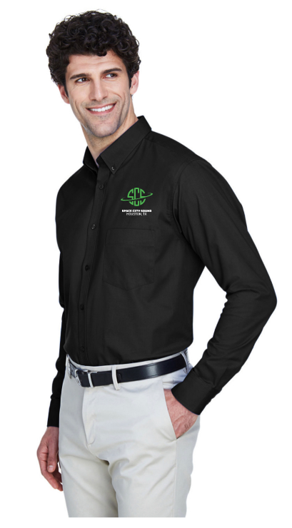 SCS- Embroidered Men's Operate Long-Sleeve Twill Shirt