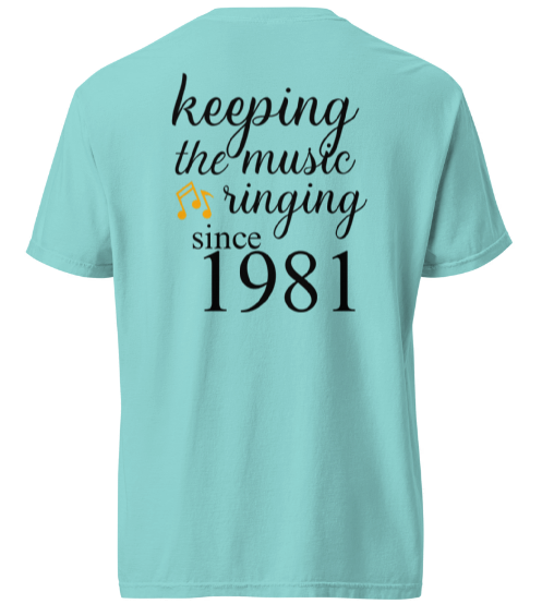 Houston Horizon - Printed Pocket Logo Unisex garment-dyed Comfort Colors t-shirt