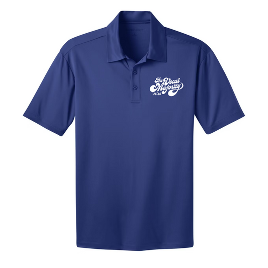 Vocal Majority - Retro Logo - Embroidered Men's Silk Touch Performance Polo
