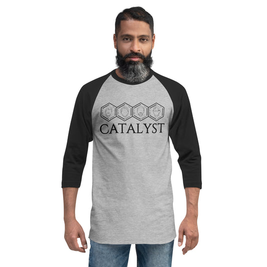 Catalyst - Printed 3/4 sleeve raglan shirt