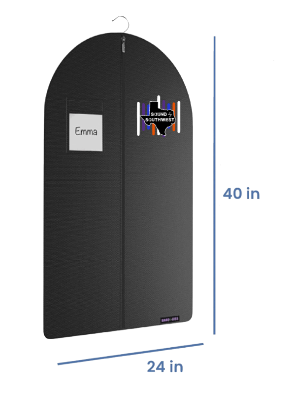 Sound by Southwest - Embroidered Short Garment Bags for Dresses, Costumes, Coats, etc.