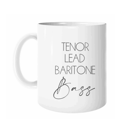 Voice Parts Printed mugs