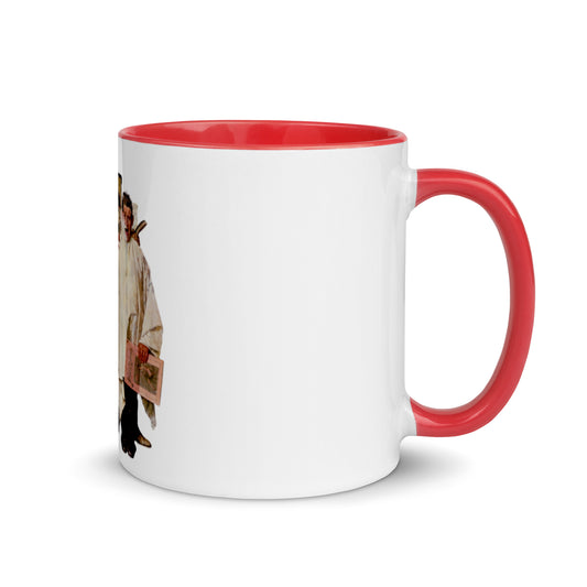 Rockwell Saturday Evening Post - Mug with Color Inside