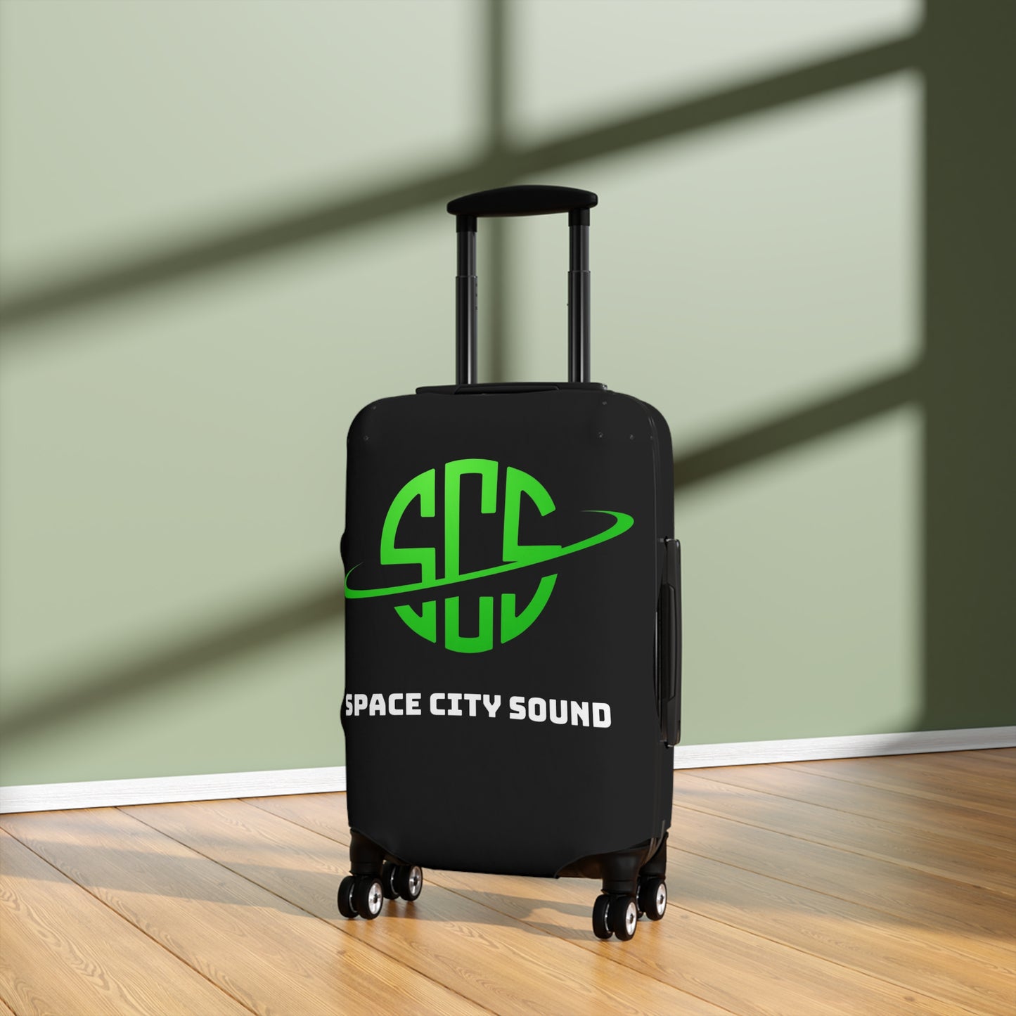 Space City Sound Printed Luggage Cover