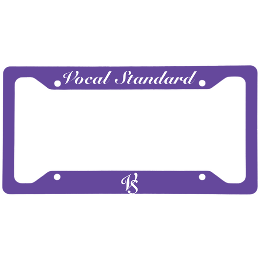 Vocal Standard - Gloss White Aluminum License Plate Frame