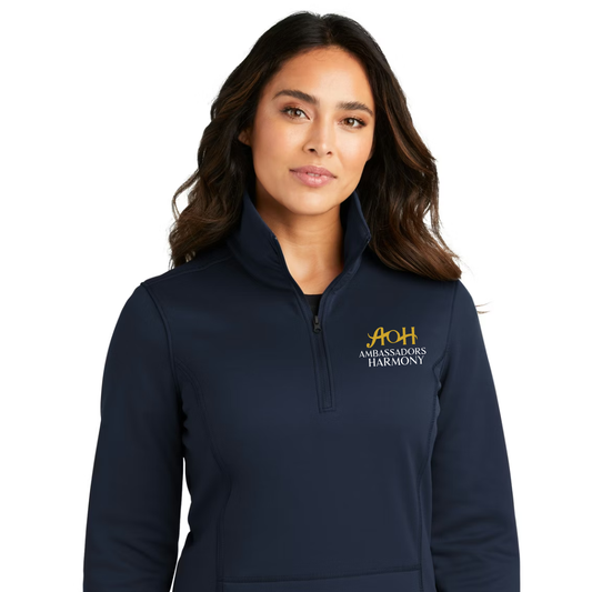 Ambassadors of Harmony - Embroidered Women's Smooth Fleece 1/4-Zip