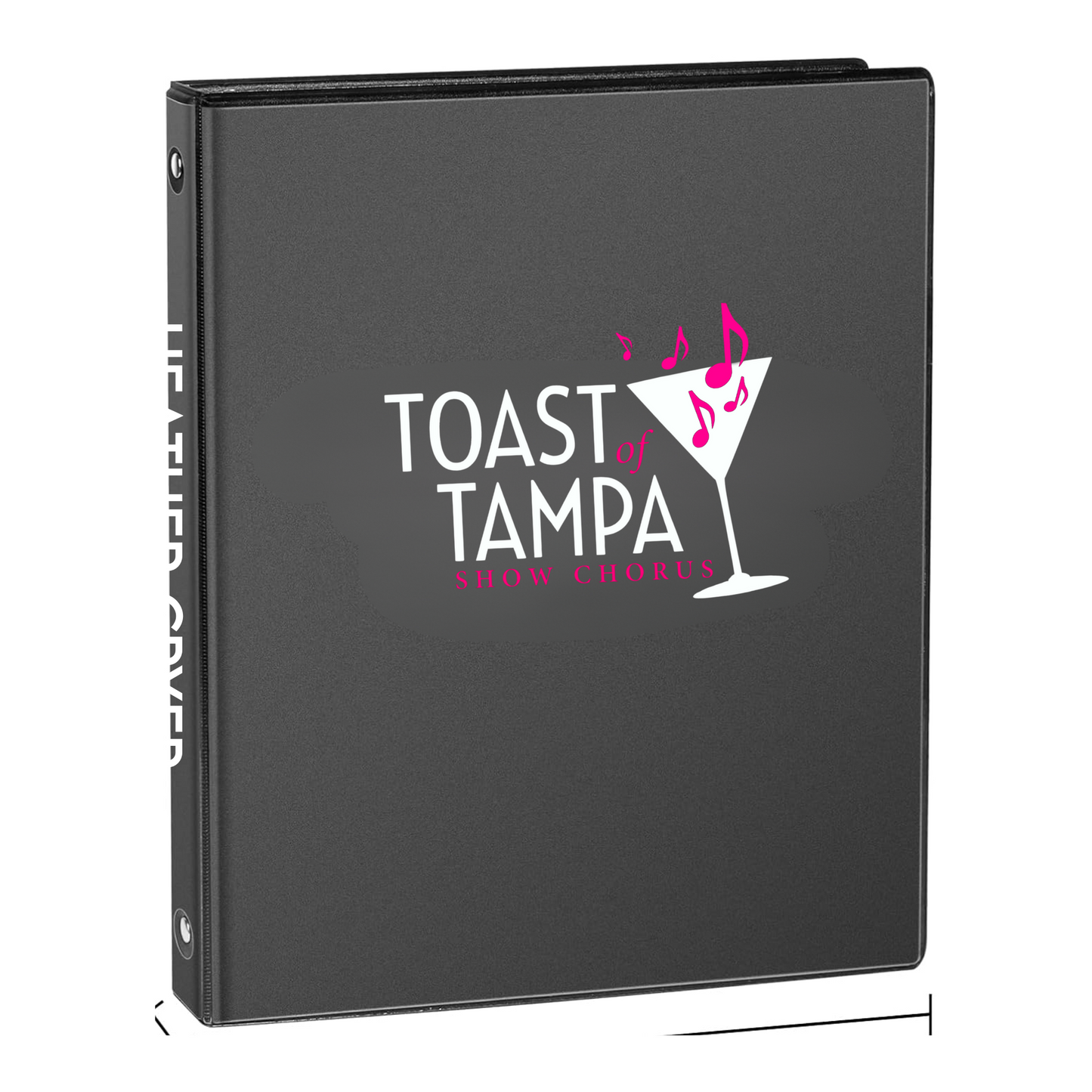 Toast of Tampa - 1-inch Round Ring Binder, Standard 3 Ring Binder