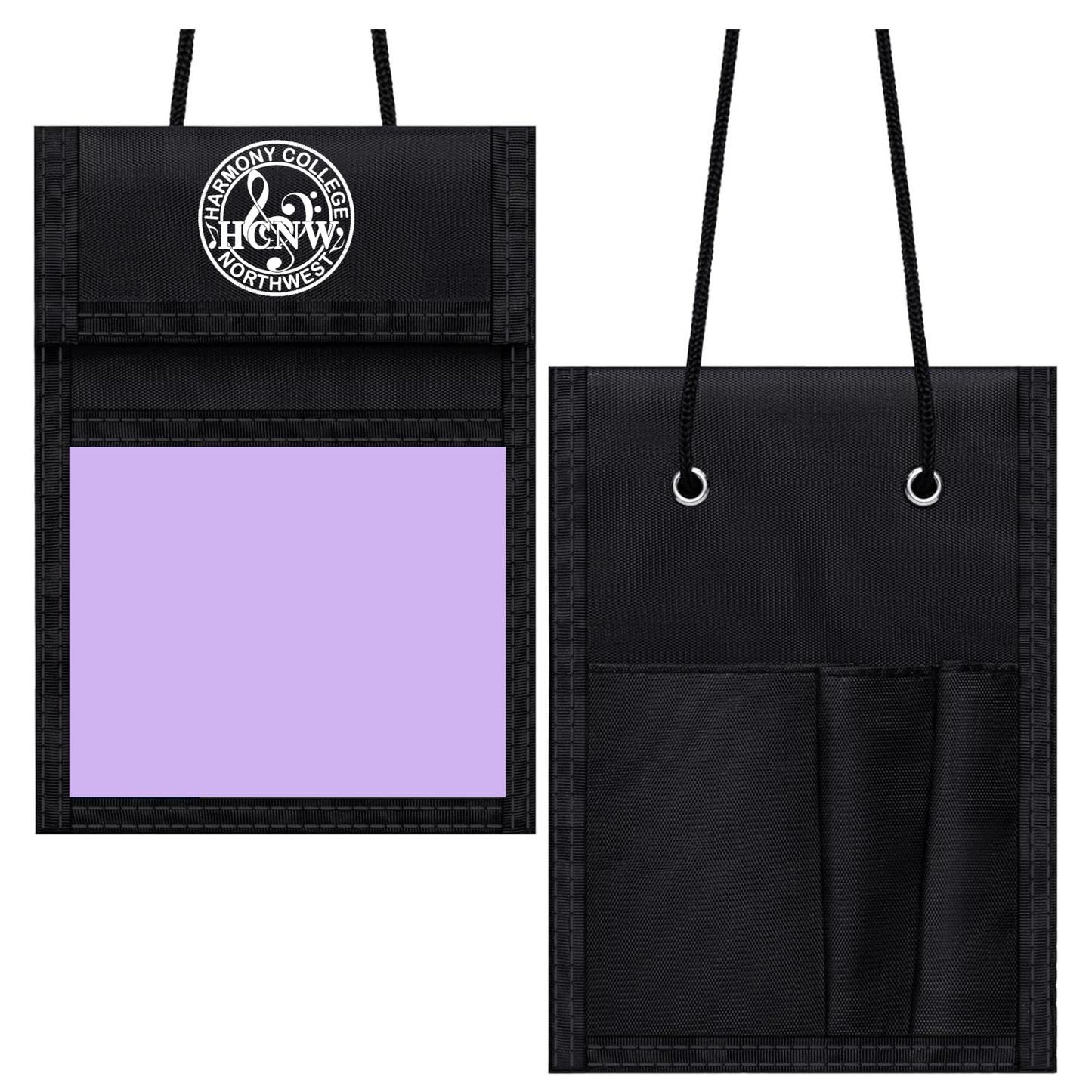 Harmony College Northwest - Name Badge Holders with Lanyard 4 x 3 Inch Name Badge