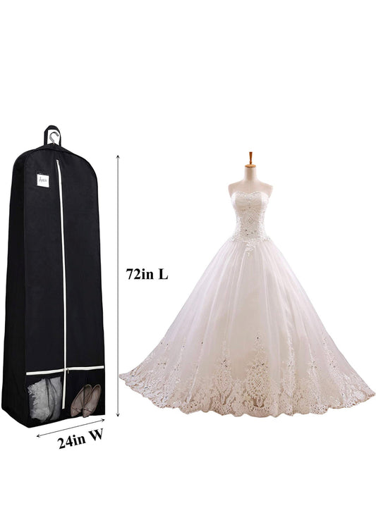 Vocal Standard - Extra long Garment Bags for Dresses, Coats, Suits, etc.