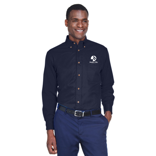 Music City Chorus - Embroidered Regular Fit - Operate Long-Sleeve Twill Shirt