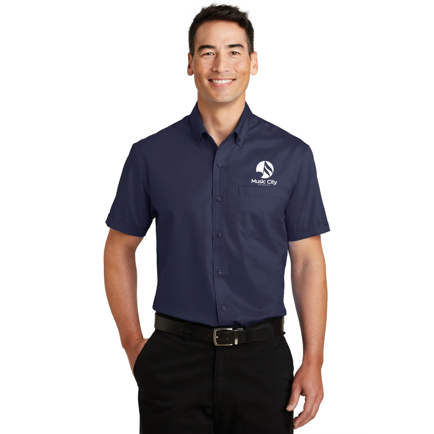 Music City Chorus - Embroidered Short Sleeve SuperPro React™ Twill Shirt