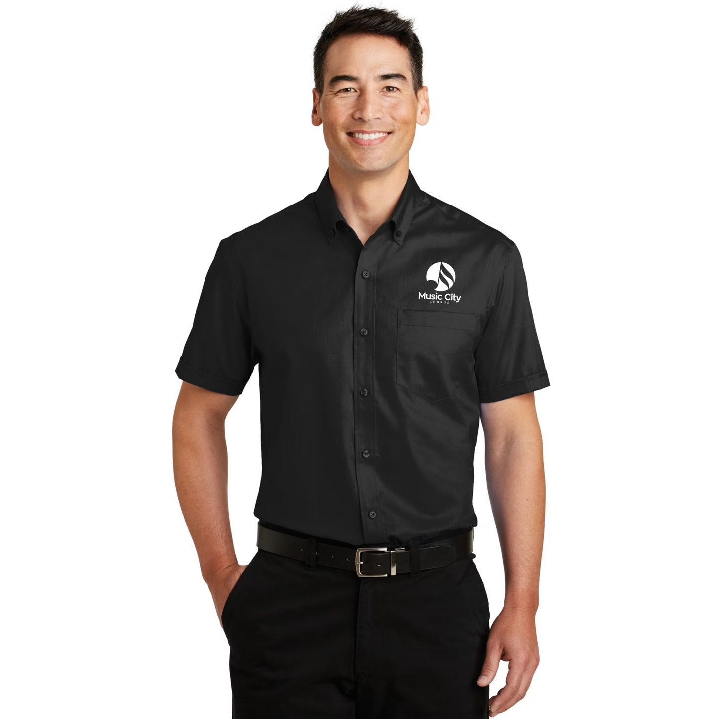 Music City Chorus - Embroidered Short Sleeve SuperPro React™ Twill Shirt