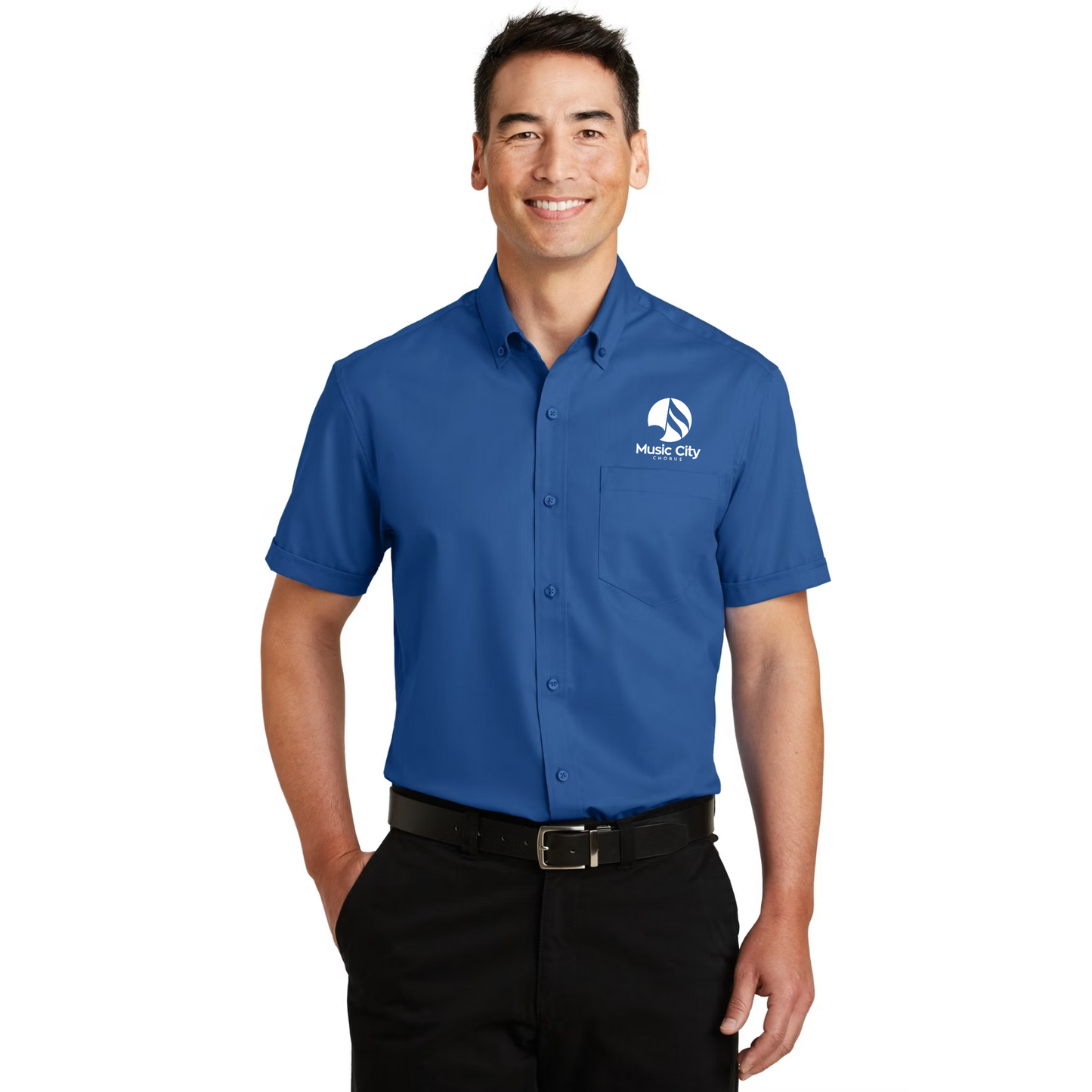 Music City Chorus - Embroidered Short Sleeve SuperPro React™ Twill Shirt
