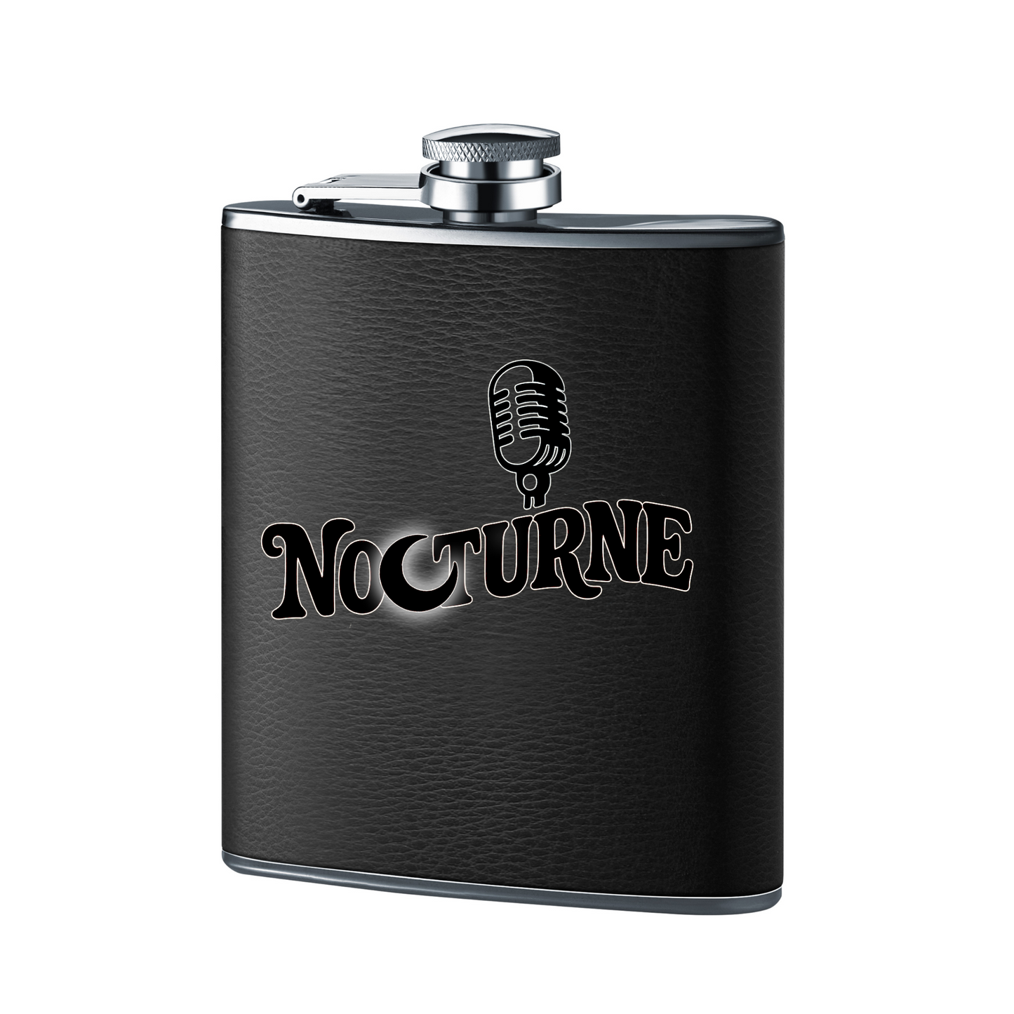 Nocturne Quartet Printed -  Powder Coated Stainless Steel Flask