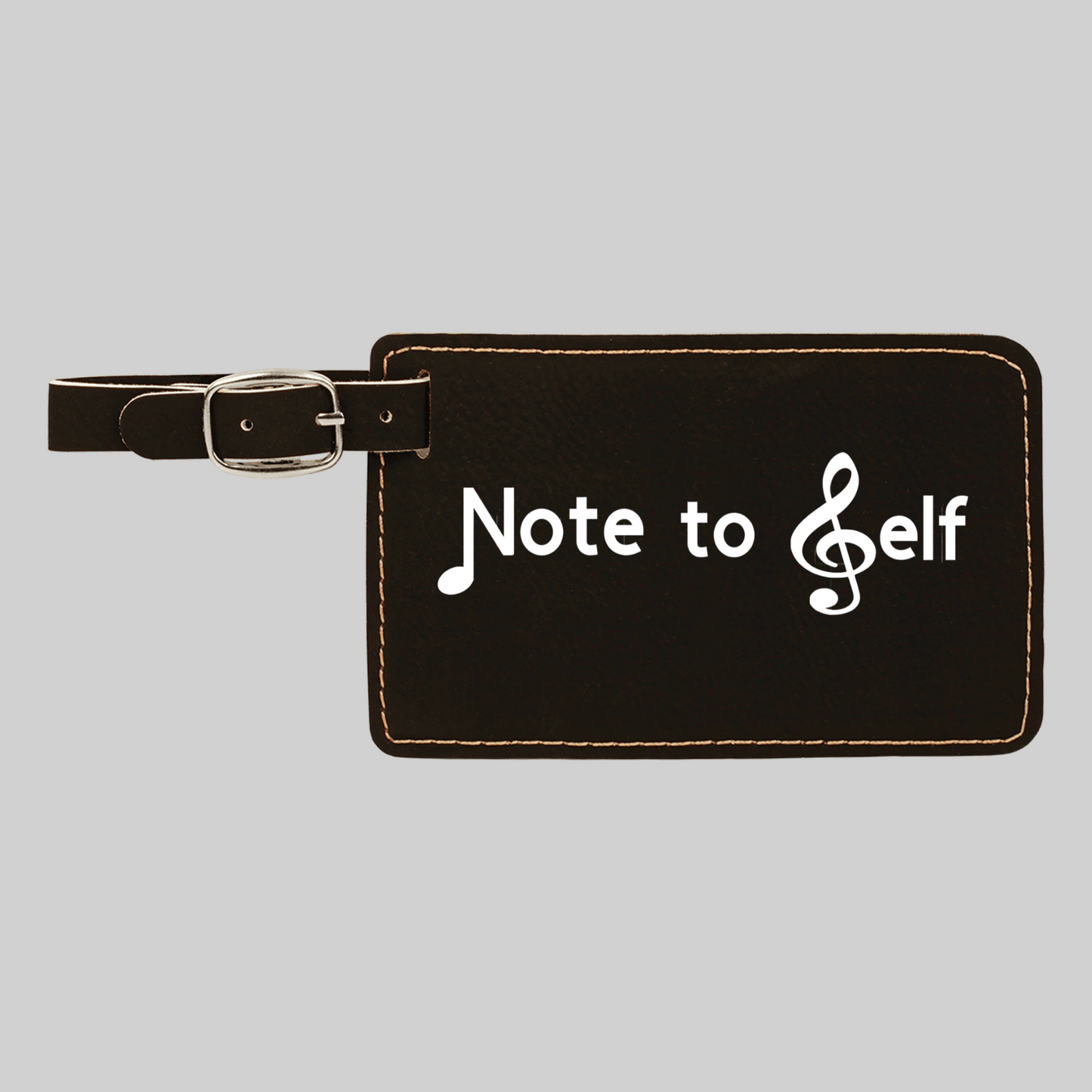 Note to Sef - Leatherette Luggage Tag