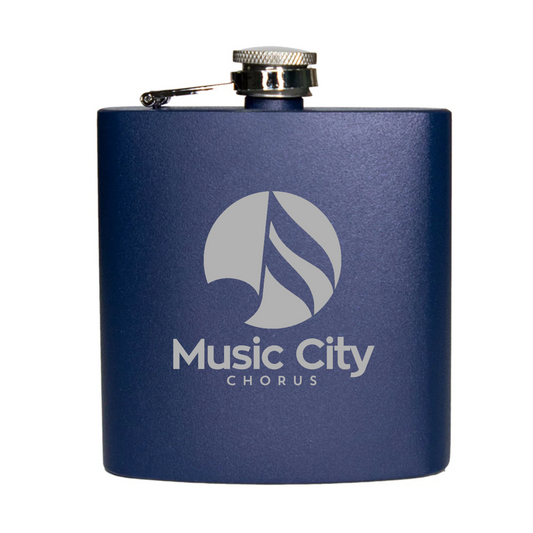 Music City Chorus - Engraved Powder Coated Stainless Steel Flask