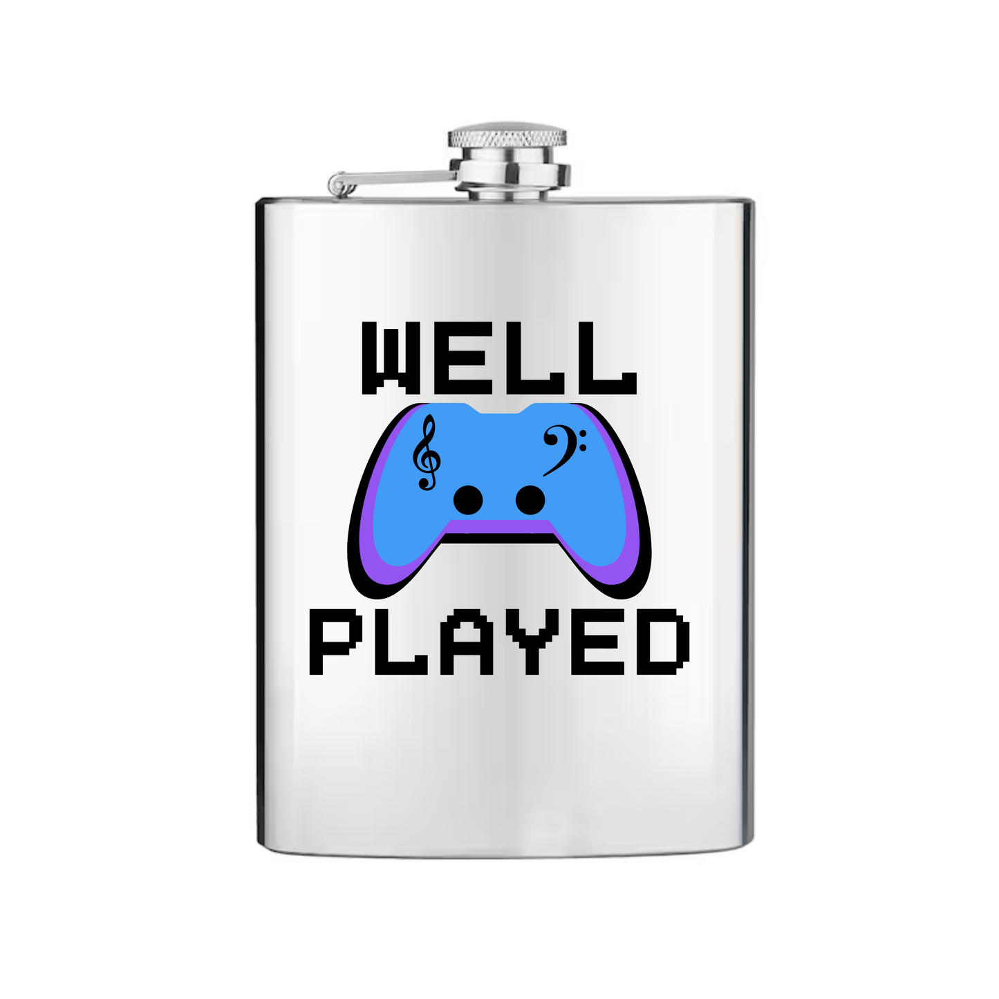 Well Played Printed -  Stainless Steel Flask