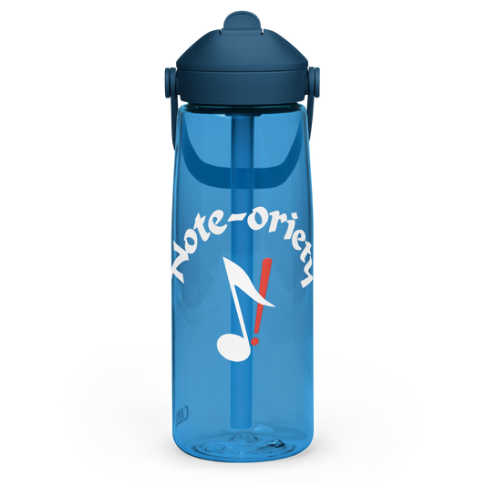 Note-oriety Printed Flip straw water bottle