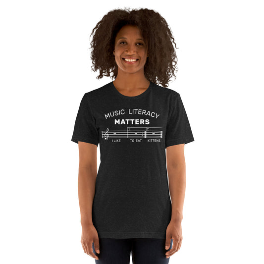 Music Literacy Matters - Printed Unisex t-shirt