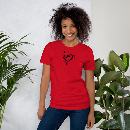 Music Heart - Printed Unisex t-shirt