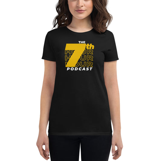 7th Hour Podcast - Printed Women's fitted short sleeve t-shirt