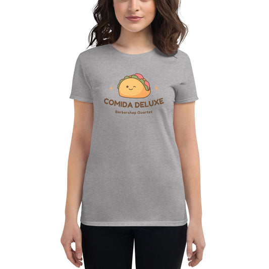 Comida Deluxe - Printed Fitted Women's short sleeve t-shirt