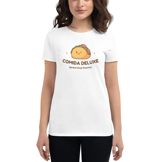 Comida Deluxe - Printed Fitted Women's short sleeve t-shirt