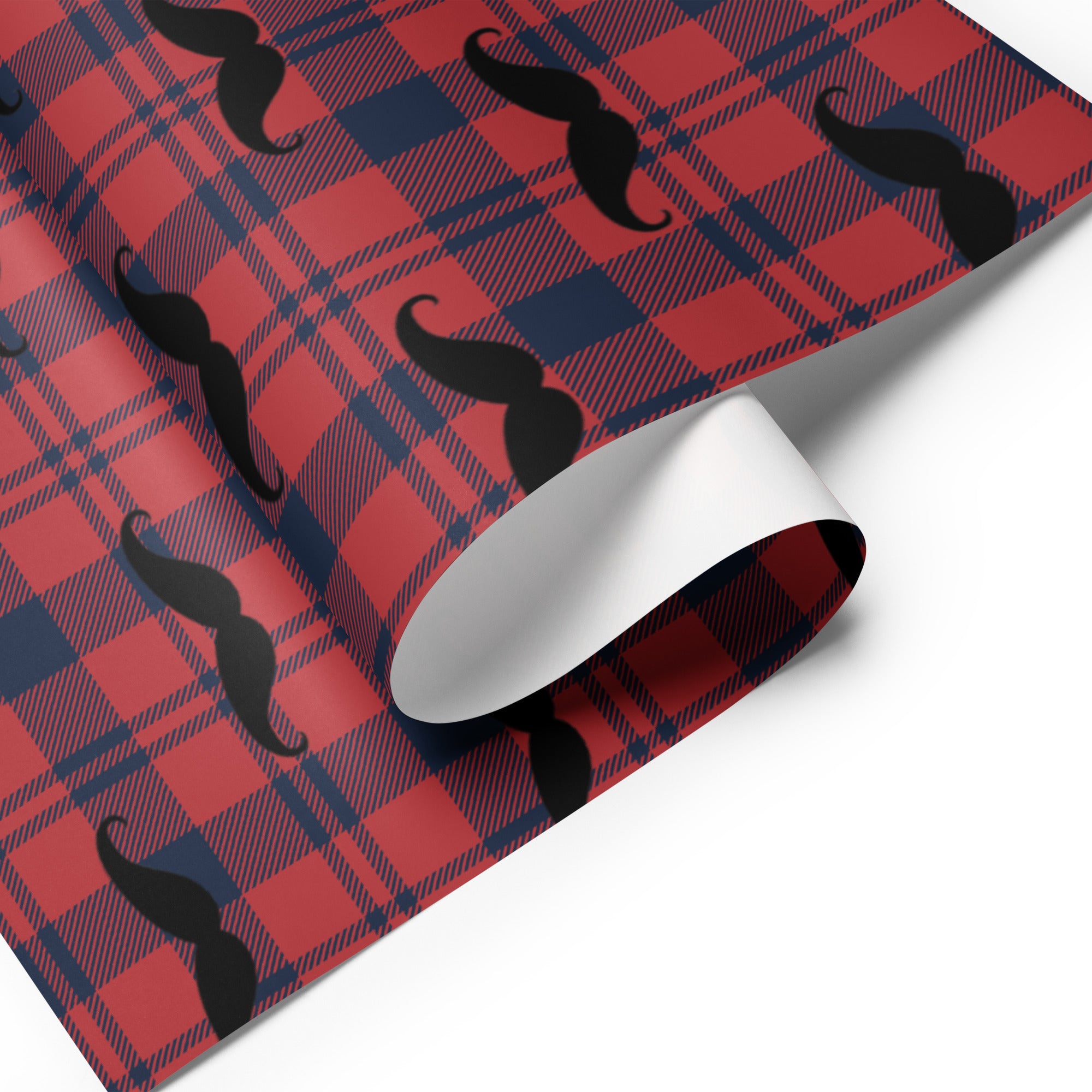 Mustache Wrapping Paper Sheets Custom Quartet Stuff
