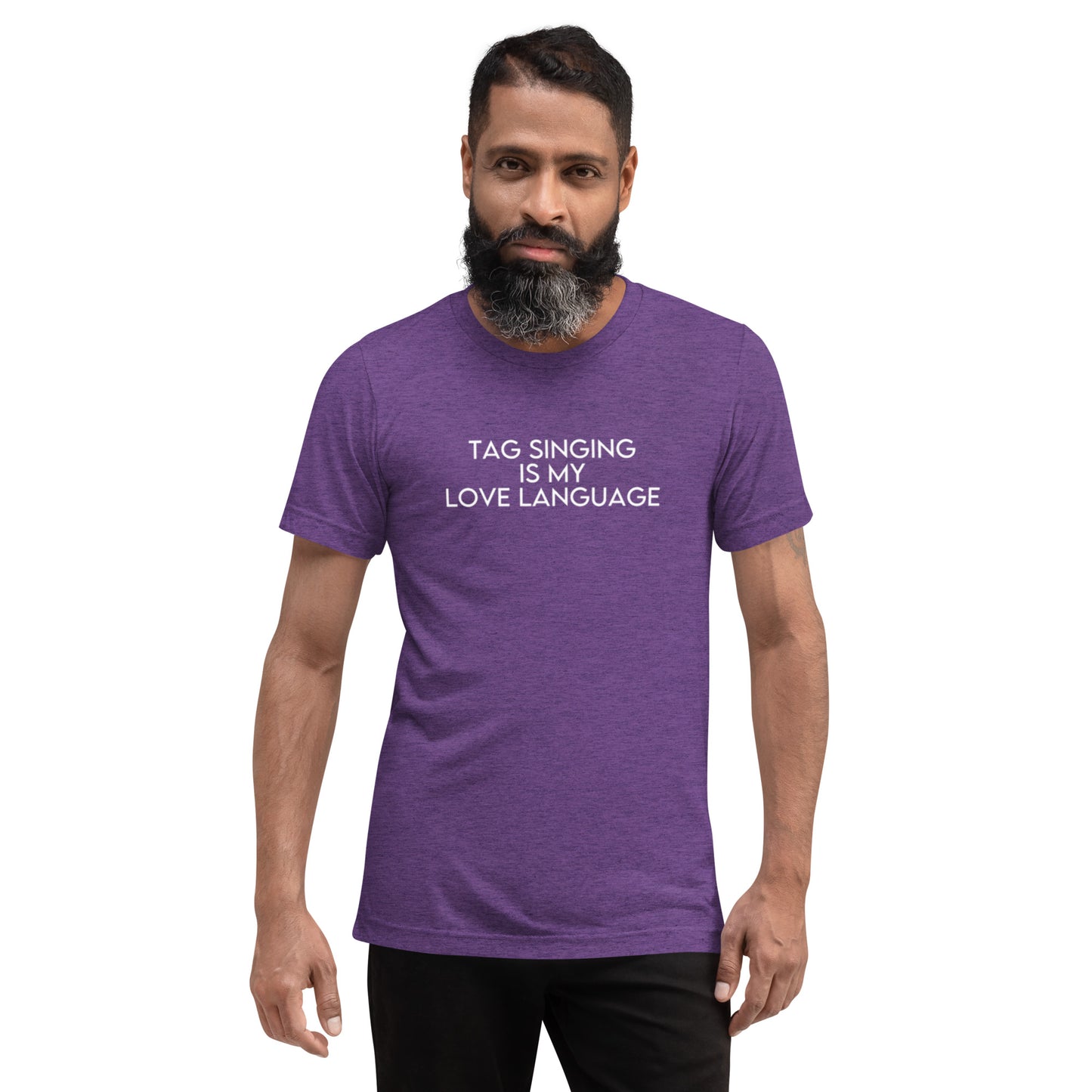 Tag singing is my love language - Super soft Short sleeve t-shirt