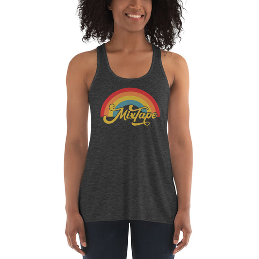 MixTape: Rainbow Logo: Women's Flowy Racerback Tank